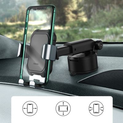 14. Baseus telescopic gravity car holder for the windshield black (SUYL-TK01)