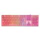 12. Deltaco Gaming GAM-021-RGB-P-DE USB Keyboard QWERTZ German Pink