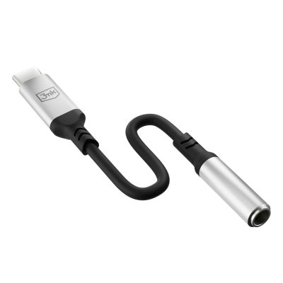 8. 3mk USB-C adapter - 3.5 mm minijack - silver