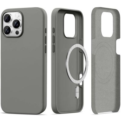 Tech-Protect Silicone MagSafe Case for iPhone 16 Pro Max - Gray