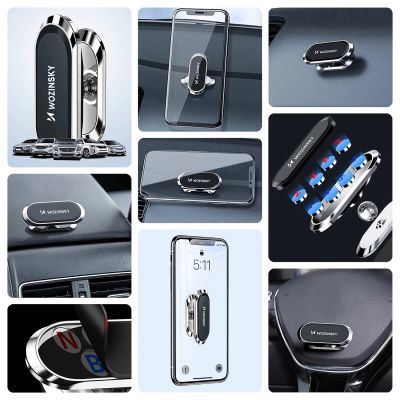 2. Wozinsky Self-Adhesive Magnetic Car Mount 360 for Dashboard Silver (WMH-06)