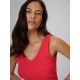 3. Women's slim ribbed knit top 4F 4FRSS26TSLEF337-62S