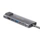 Adapter (HUB) USB type C to HDMI/2x USB3.0/2x USB type C/RJ45