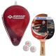 TABLE TENNIS RACKET COVER 3 BALLS SET PERSSON 600 DONIC