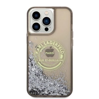 3. Karl Lagerfeld Liquid Glitter RSG case for iPhone 14 Pro Max - black