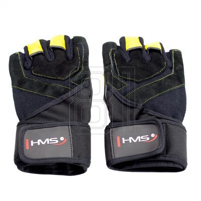 36. Black / Yellow HMS RST01 rL gym gloves
