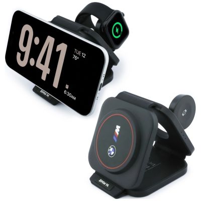 3. BMW M Qi2 15W Print Logo 3-in-1 Wireless Charger - Red