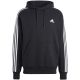2. Adidas Essentials French Terry 3-Stripes Hoodie M IC0435