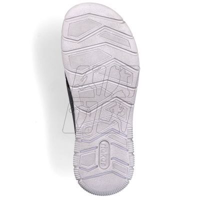 8. Comfortable Rieker M RKR581 gray flip-flops