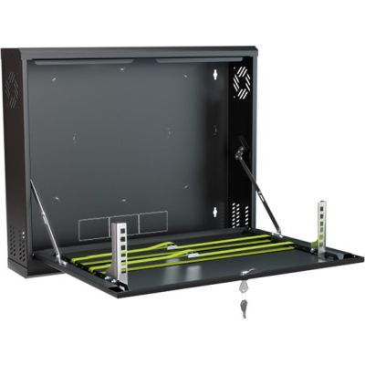 WALL-HUNG RACK CABINET CR19-2U-130-B STALFLEX