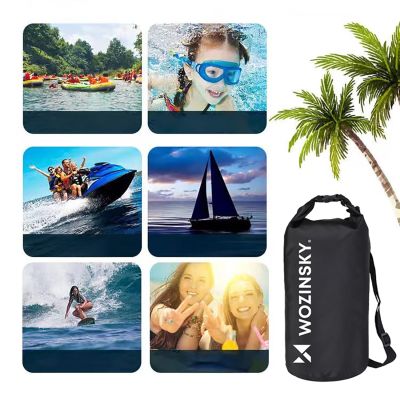 7. Wozinsky WWK-20 waterproof bag for sup kayak 20l - black