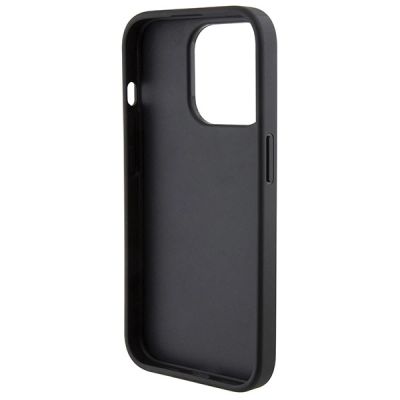 7. Ferrari Perforated Waves Metal Logo case for iPhone 15 Pro - black