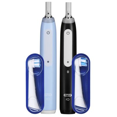 2. Braun Oral-B iO 3 Electric Toothbrush DUO BLACK & BLUE Set