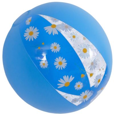 4. INFLATABLE BEACH BALL 50CM DAISY BLUE 53174