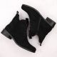 17. Women’s Lace-Up and Zip Ankle Boots, Warm-Lined, Black M.Daszyński SA198-24