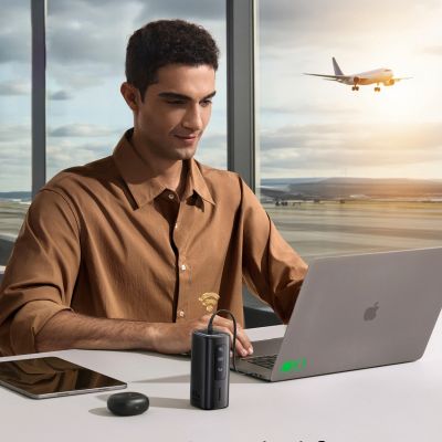 16. Baseus EnerGeek GX11 MiFi 20000mAh 67W Power Bank with Wi-Fi Function - Black