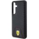 6. Ferrari Carbon Stitched Bottom case for Samsung Galaxy S24 - black