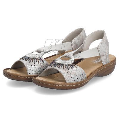 16. Comfortable Rieker W RKR673 metallic sandals