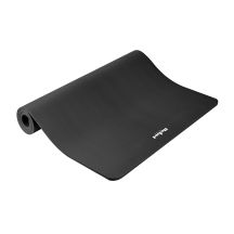 Gymnastics mat for yoga, pilates, fitness, 190x115cm, 2cm thick, NBR material, black, REBEL ACTIVE