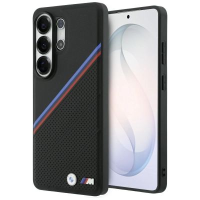 BMW Tricolor Metal Logo MagSafe Case for Samsung Galaxy S26 Ultra - Black