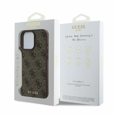 4. Guess 4G Classic iPhone 16 Pro Case - Brown