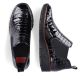40. Rieker W R474 snakeskin leather ankle boots black
