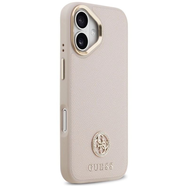 4. Guess Grained Strass Logo MagSafe case for iPhone 17 - pink