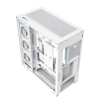 8. MODECOM VOLCANO STELLAR PLUS ARGB MIDI 8F WHITE CASE