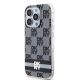 2. DKNY IML Checkered Mono Pattern & Printed Stripes MagSafe Case for iPhone 14 Pro - Black