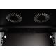 20. 19" 12U wall-mounted network cabinet, SOHO PRO 595 x 540 x 400 mm, glass door, black, unassembled, 60 kg