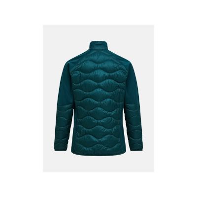 2. Men's down jacket PEAK PERFORMANCE M Helium Down Hybrid Jacket color green