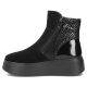 3. Women's leather ankle boots on a black platform Filippo DBT8077/26