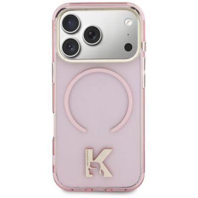 3. Karl Lagerfeld IML K Head Logo MagSafe Case for iPhone 17 Pro - Pink