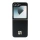 2. DKNY Leather Metal Stack Logo Case for Samsung Galaxy Z Flip 6 - Black