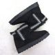 11. Women's black suede snow boots Potocki 06303
