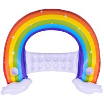 INFLATABLE DECK CHAIR WATER RAINBOW 107x95x23CM 37606