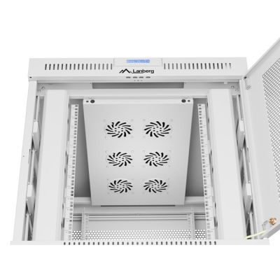 9. LANBERG LCD FLOOR RACK CABINET 19" 15U 800X1000 GRAY PERFORATED DOOR (FLAT PACK)