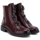4. Women's ankle boots with decorative flowers, insulated, burgundy, Potocki SZ12852