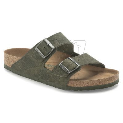 Birkenstock Arizona Vegan Microfaser Regular Women's-Men's Desert Dust Thyme Flip-Flops for Wide Feet Vegan (1024550)