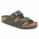Birkenstock Arizona Vegan Microfaser Regular Women's-Men's Desert Dust Thyme Flip-Flops for Wide Feet Vegan (1024550)