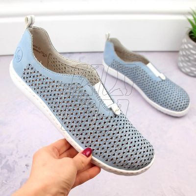 5. Comfortable openwork shoes Rieker W RKR653 blue