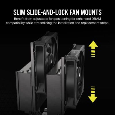 4. Corsair AF ELITE A115 Processor Air Cooler 14cm Black 1 pc.