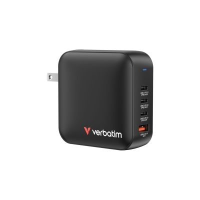 Verbatim Mini GaN Charger 165W 3xUSB-C 1xUSB-A US/EU/UK