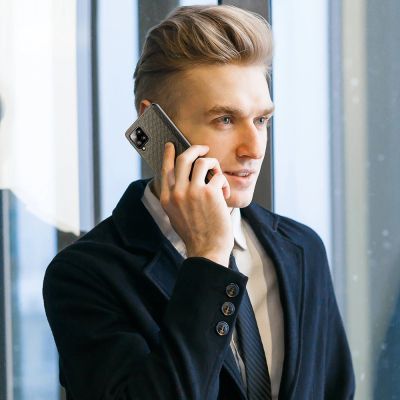 9. Dux Ducis Fino case covered with nylon material for Samsung Galaxy A42 5G green