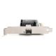 12. Single 10Gbps fiber optic port (SFP+) on PCI Express card, chipset: Intel JL82599EN