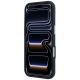 5. Guess Grained & Big Resin Logo Case for iPhone 18 Pro Max / 17 Pro Max - Blue