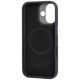 9. Audi RSQ Carbon Fiber Sport Red Circle MagSafe Case for iPhone 17 - Black