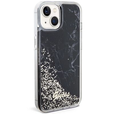 4. Guess Liquid Glitter Marble case for iPhone 14 - black