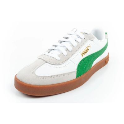 3. Puma Club II Era men's sports shoes sneakers leather white gray green