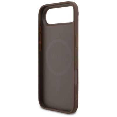7. Guess 4G Ring Classic Logo MagSafe Case for iPhone 17 Air - Brown